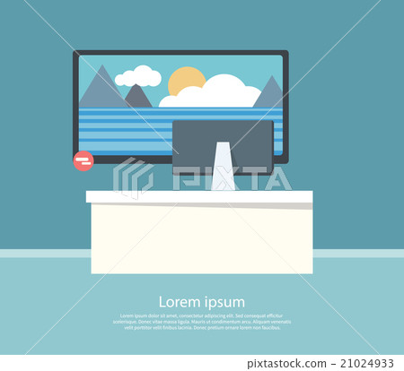 Sale Monitor Display Flat Design Sale Monitor Display Flat Design 21024933