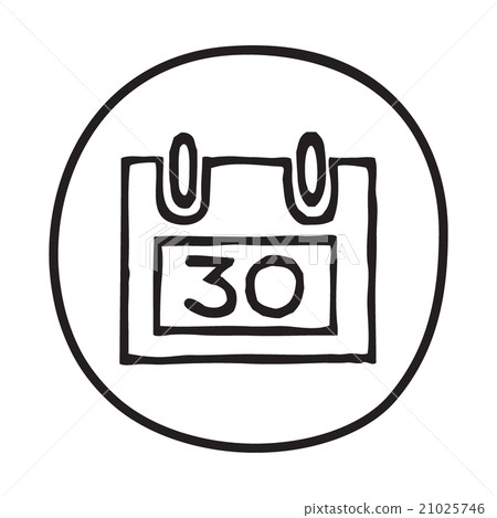 Doodle Calendar icon 21025746