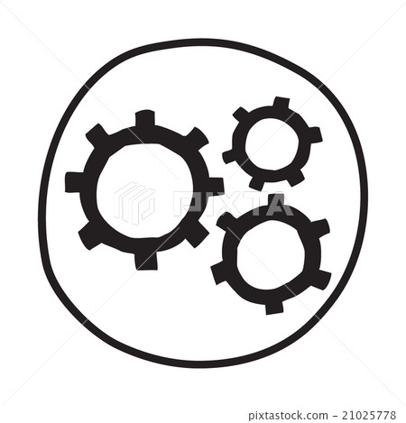 Doodle Gears icon. Doodle Gears icon. 21025778
