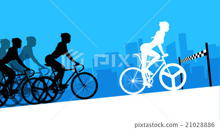 Cyclist in the bicycle race Cyclist in the bicycle race 21028886