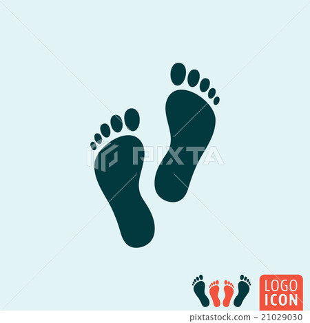 Footprint icon isolated 21029030