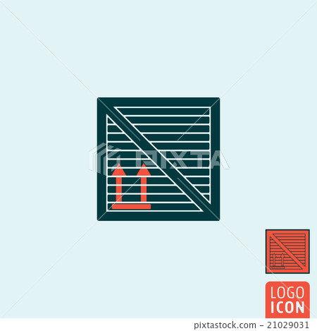 Cargo box icon isolated Cargo box icon isolated 21029031