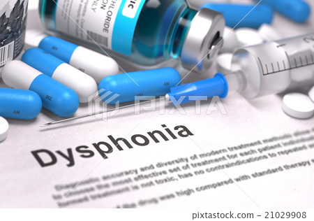 Diagnosis - Dysphonia. Medical Concept. 21029908