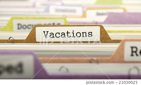 Vacations Concept. Folders in Catalog. Vacations Concept. Folders in Catalog. 21030025