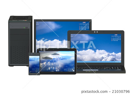 Modern computer, laptop, tablet and smartphone 21030796
