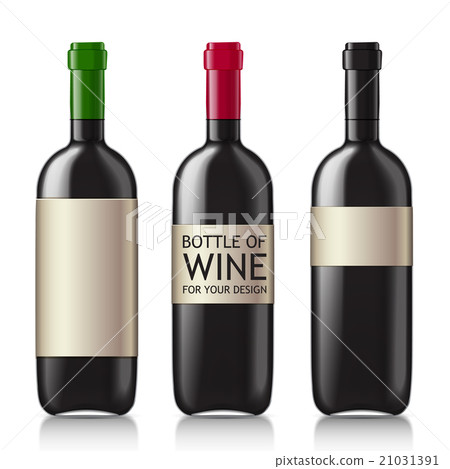 Patterns of black empty wine bottles Patterns of black empty wine bottles 21031391