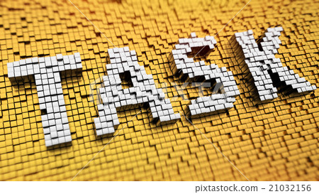 Pixelated TASK-插圖素材 [21032156] - PIXTA圖庫