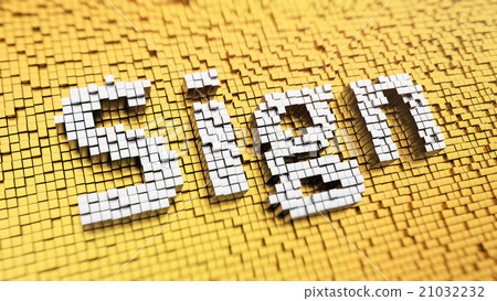 Pixelated Sign Pixelated Sign 21032232
