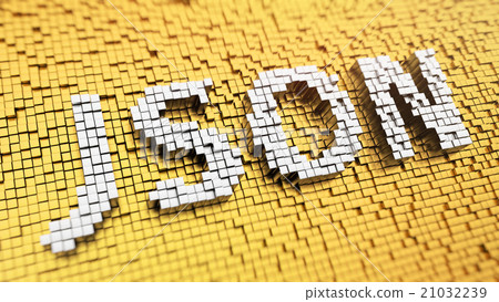 Pixelated JSON - Stock Illustration [21032239] - PIXTA