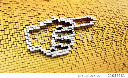 Pixelated index finger 21032381
