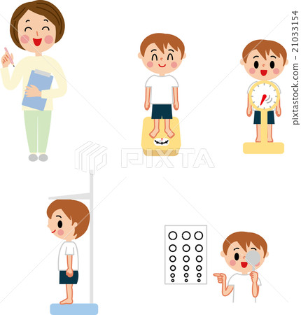 Child elementary school student health examination & physical measurement set Child elementary school student health examination & physical measurement set 21033154