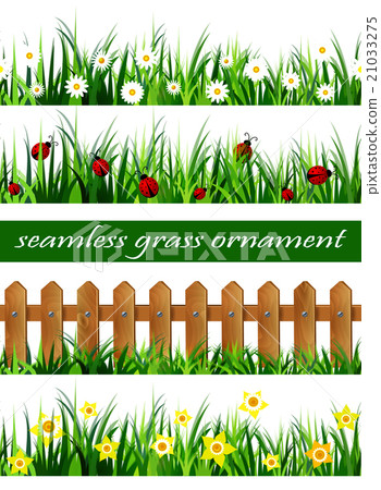 Big Green Grass seamless set 21033275