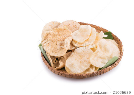 Freshy fried delicious prawn and fish crackers Freshy fried delicious prawn and fish crackers 21036689