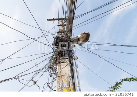 Lamp post with multiple wire connection Lamp post with multiple wire connection 21036741