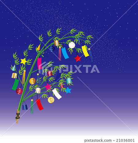 Tanabata decoration starry sky Tanabata decoration starry sky 21036801