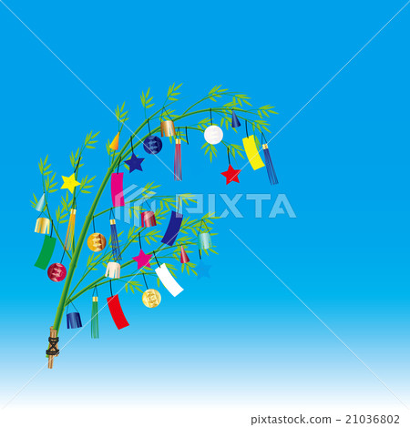 Tanabata decoration blue sky 21036802