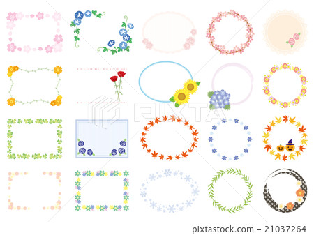 Flower decorative frame 21037264