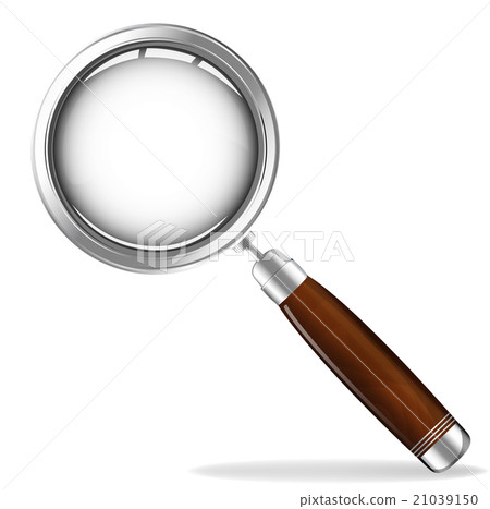 Magnifying glass with wooden handle 21039150