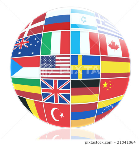 Many flags of different countries 21041064