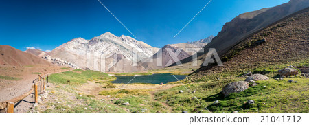 Lake in the near of Aconcagua 21041712