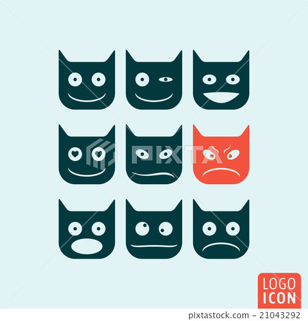 Emoticons icon isolated Emoticons icon isolated 21043292