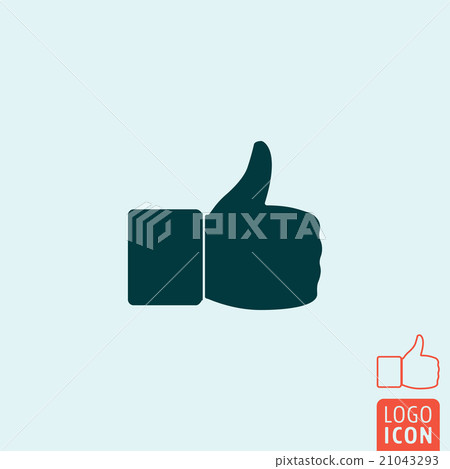 Thumb up icon isolated Thumb up icon isolated 21043293