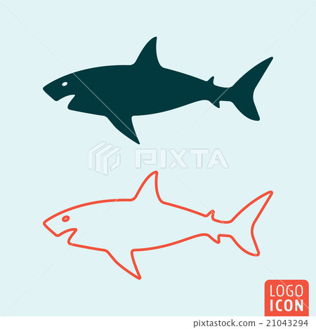 Shark icon isolated 21043294