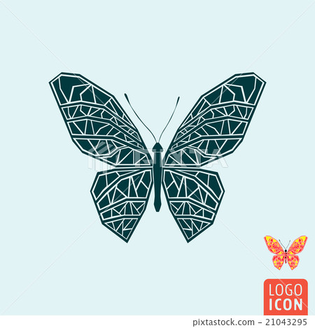 Butterfly icon isolated Butterfly icon isolated 21043295