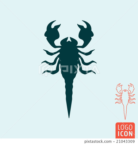 Scorpion icon isolated 21043309