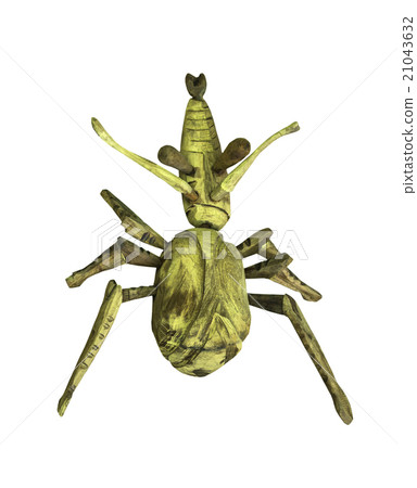 Artificial wooden bug isolated Artificial wooden bug isolated 21043632