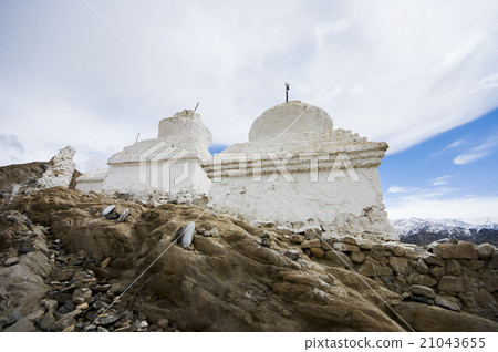 the stupas at Shey palace, Leh, India 21043655