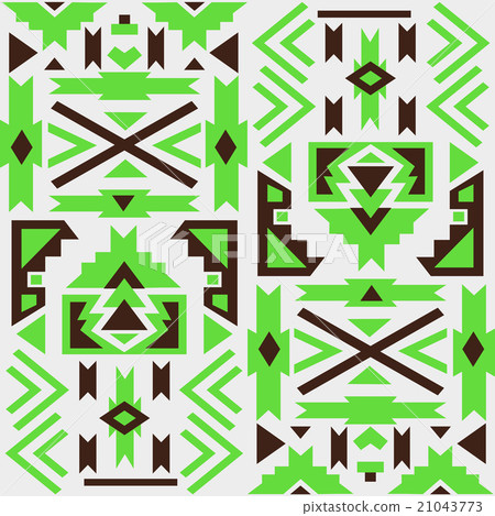 Seamless colorful  aztec pattern.  21043773