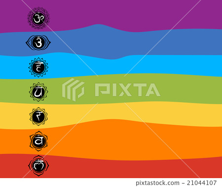 Seven main chakras, sketch foy your design Seven main chakras, sketch foy your design 21044107