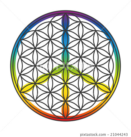 Flower Of Life Peace Symbol Superimposed 21044243