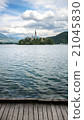 Bled lake & castle &Julian Alps & path , Slovenia 21045830