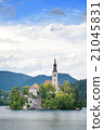 Bled island,castle ,Julian Alps Church,Slovenia 21045831