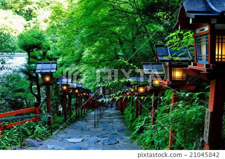 Kibune shrine stairs Kibune shrine stairs 21045842