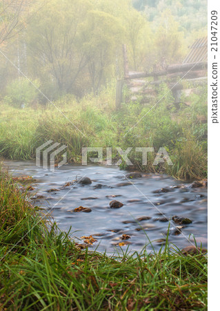 Autumn at mountain village. Autumn at mountain village. 21047209