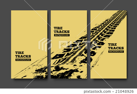 Tire tracks background 21048926