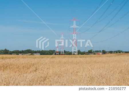 Pylon and transmission power line Pylon and transmission power line 21050277