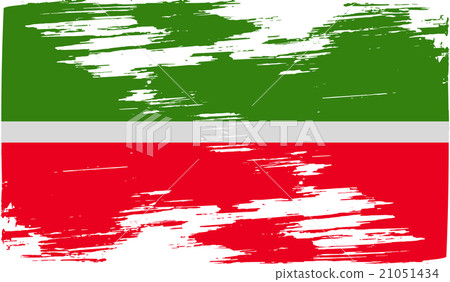 Flag of Tatarstan with old texture. Vector Flag of Tatarstan with old texture. Vector 21051434