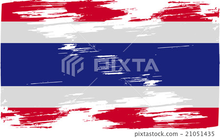 Flag of Thailand with old texture. Vector 21051435