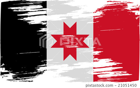 Flag of Udmurtia with old texture. Vector Flag of Udmurtia with old texture. Vector 21051450