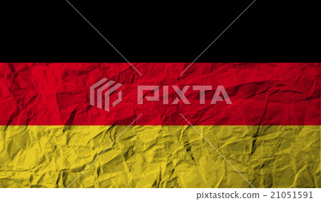 Flag of Germany with old texture. Vector 21051591