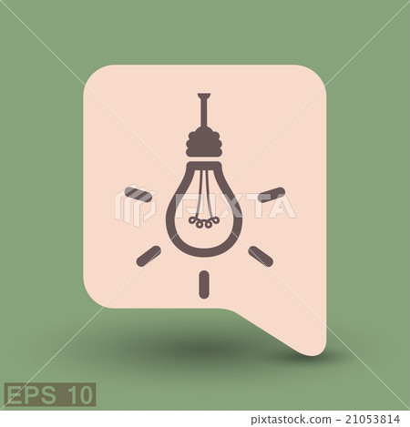 Pictograph of light bulb Pictograph of light bulb 21053814