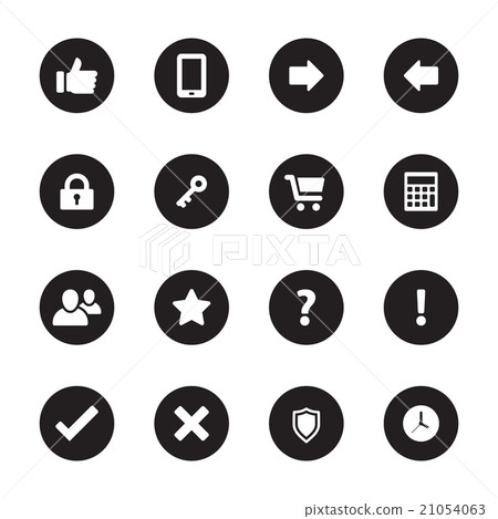 white flat computer and miscellaneous icon set white flat computer and miscellaneous icon set 21054063