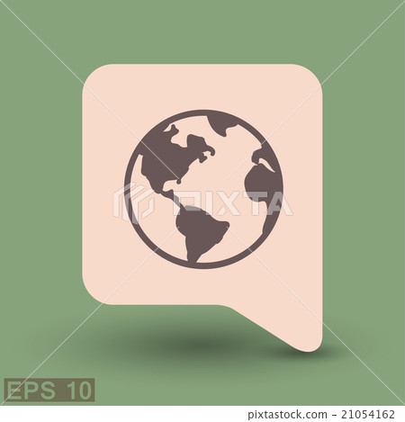 Pictograph of globe Pictograph of globe 21054162