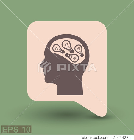 Pictograph of bulb concept Pictograph of bulb concept 21054271