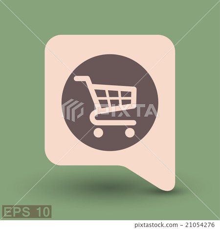 Pictograph of shopping cart Pictograph of shopping cart 21054276