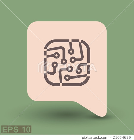 Pictograph of circuit board Pictograph of circuit board 21054659